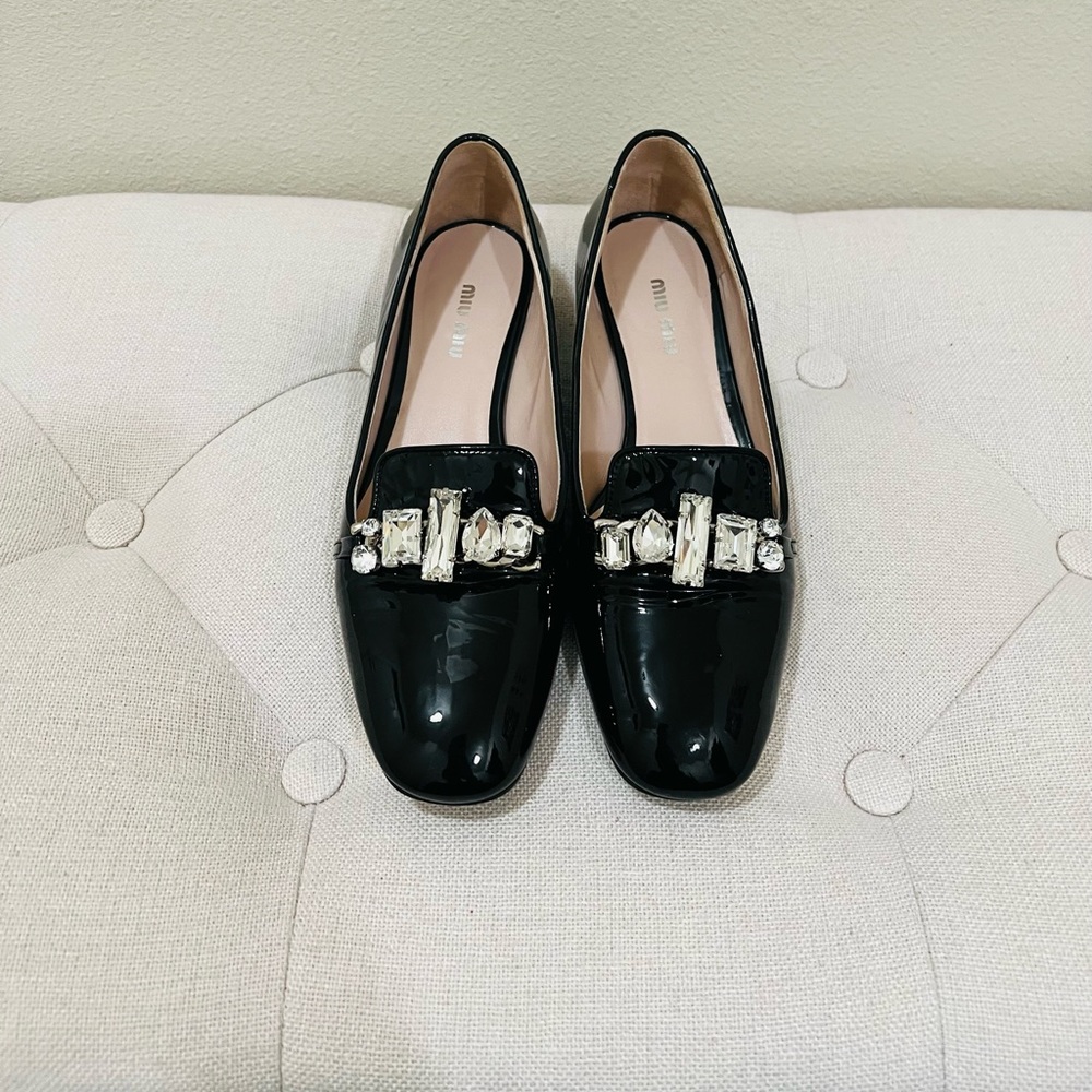 Miu Miu patent loafers